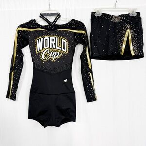 NEW Varsity World Cup All Star Cheerleading Uniform, Size Small